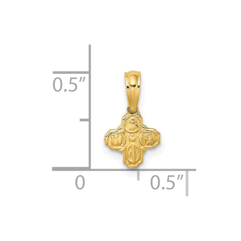 14K Mini 4 Way Religious Medal