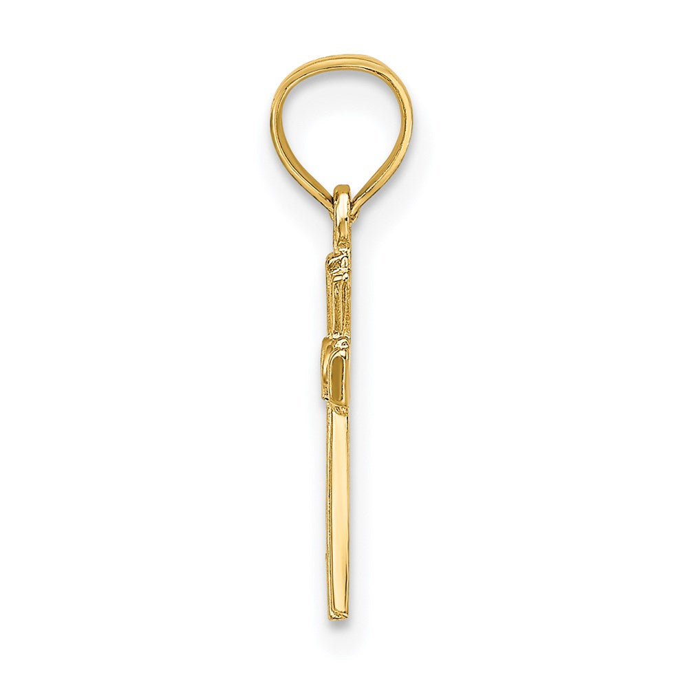 14K Mini Cross Charm