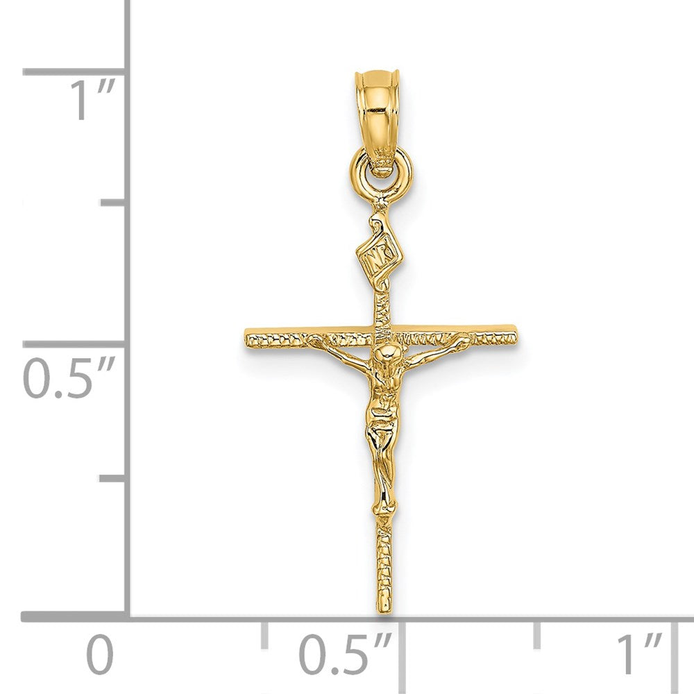 14K INRI Crucifix Charm