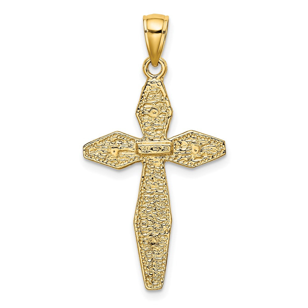 14K Polished Crucifix Charm