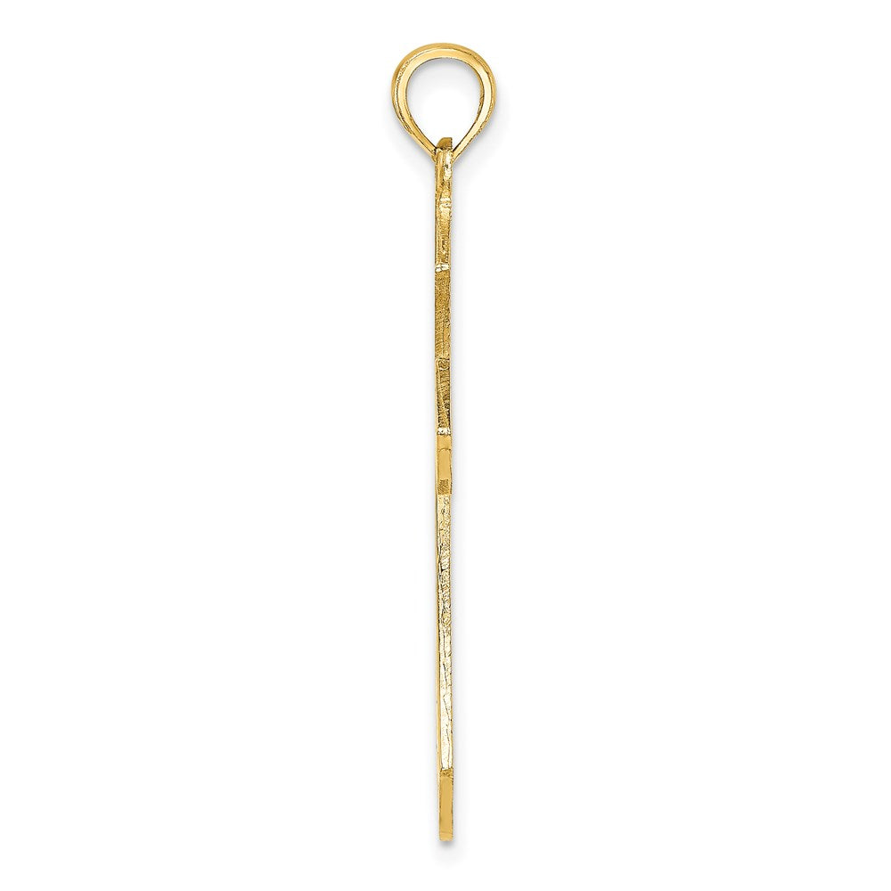 14K Filigree Cross Charm