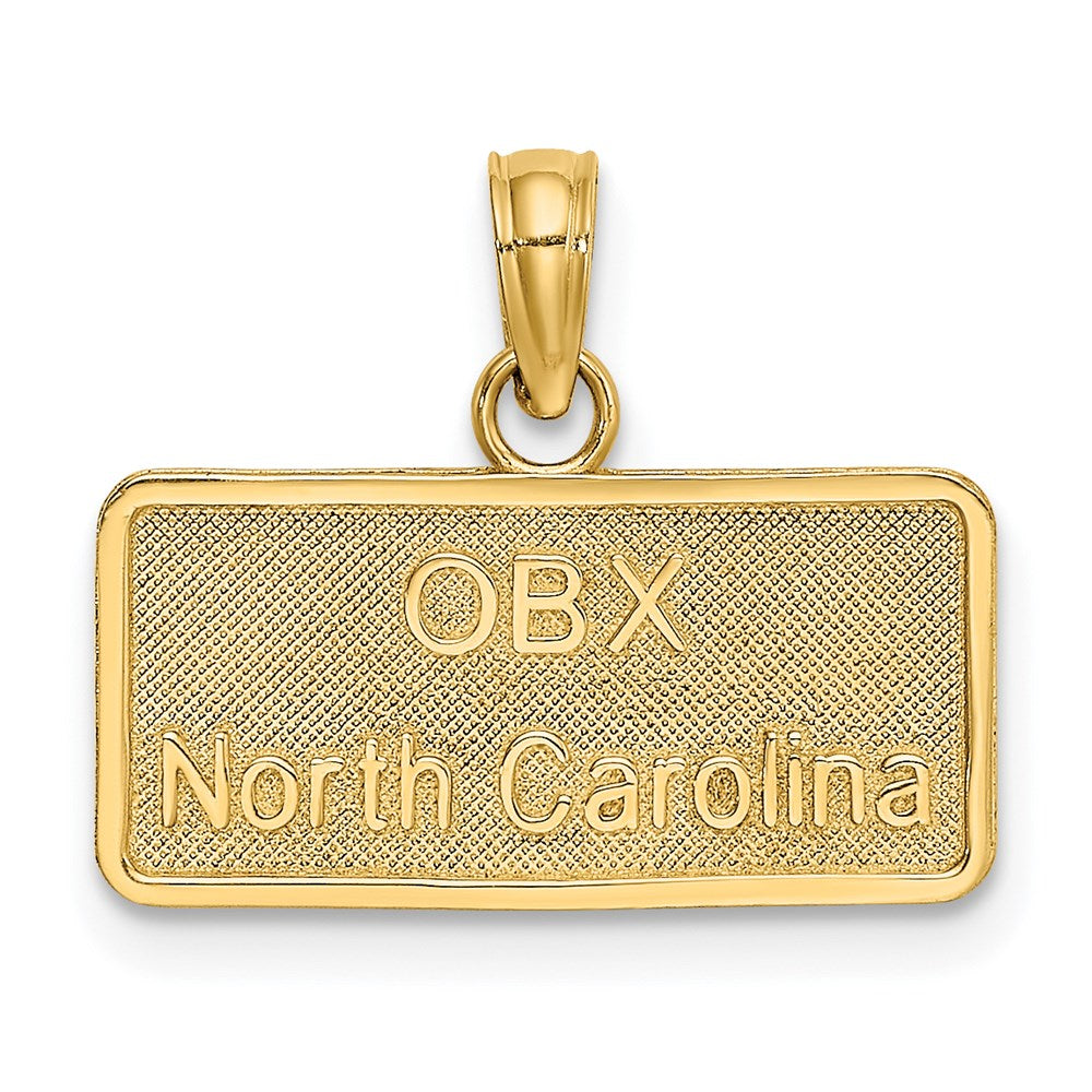 14K OBX NORTH CAROLINA License Plate Charm