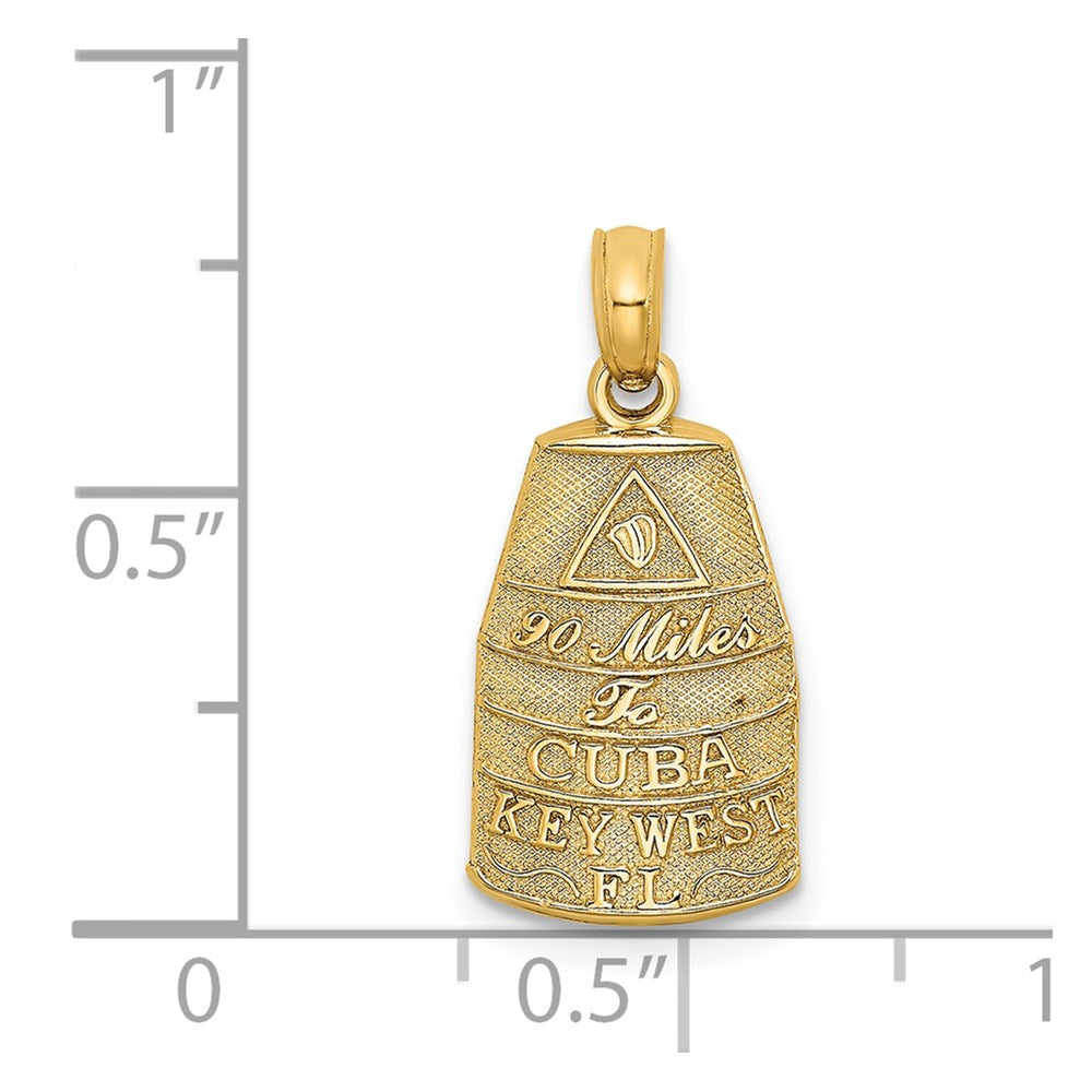 14K Small Southern Most Point USA / KEY WEST FL Charm
