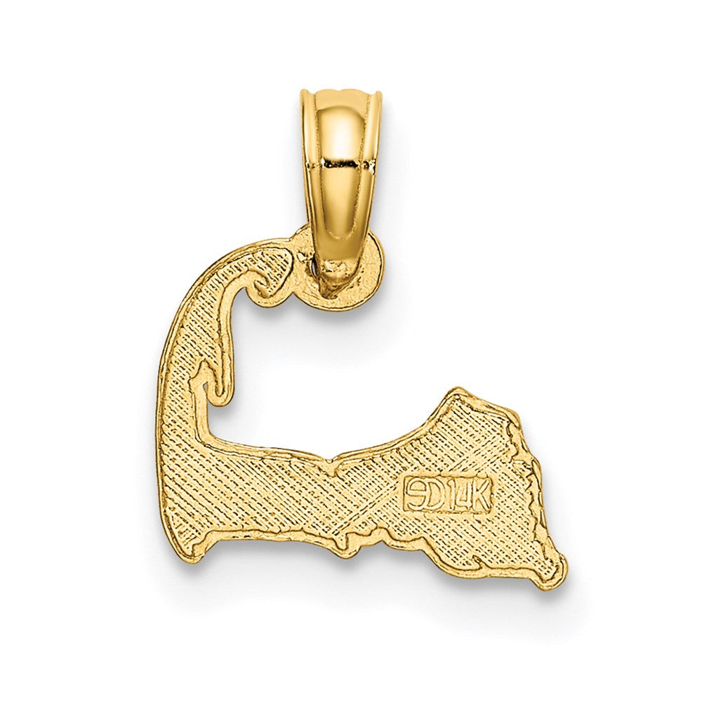 14K CAPE COD Map Charm