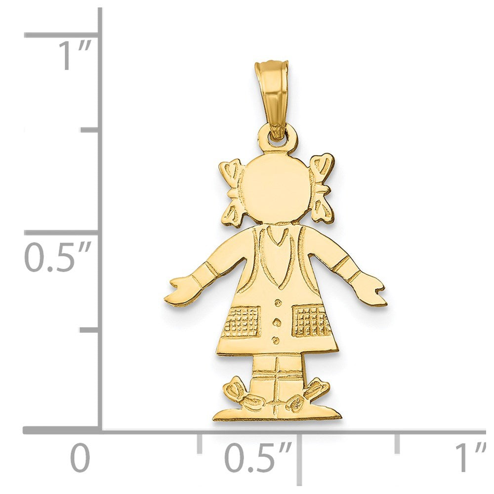 14K Girl Charm