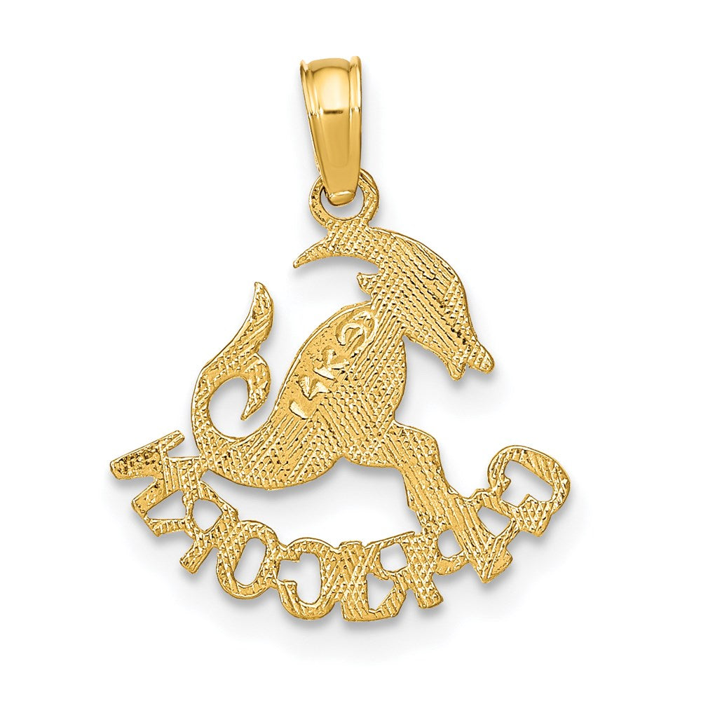 14K CAPRICORN Zodiac Charm