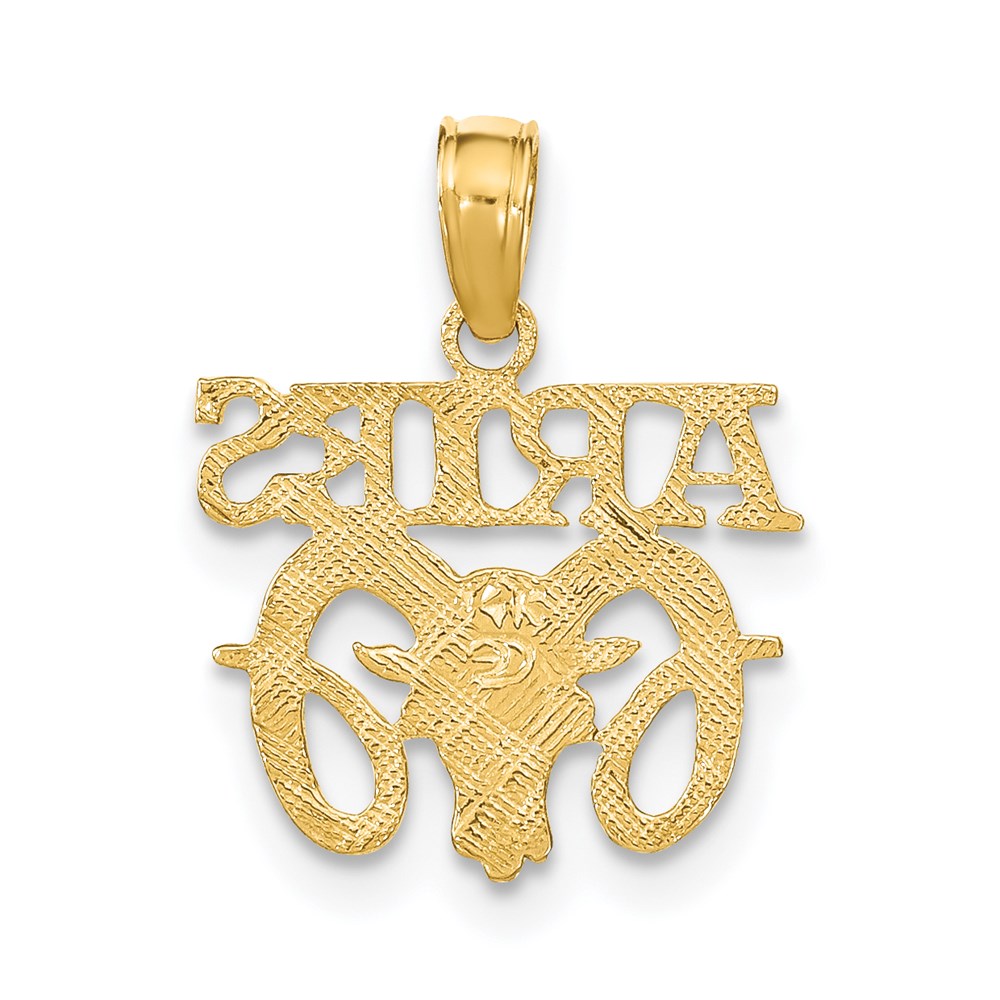 14K ARIES Zodiac Charm