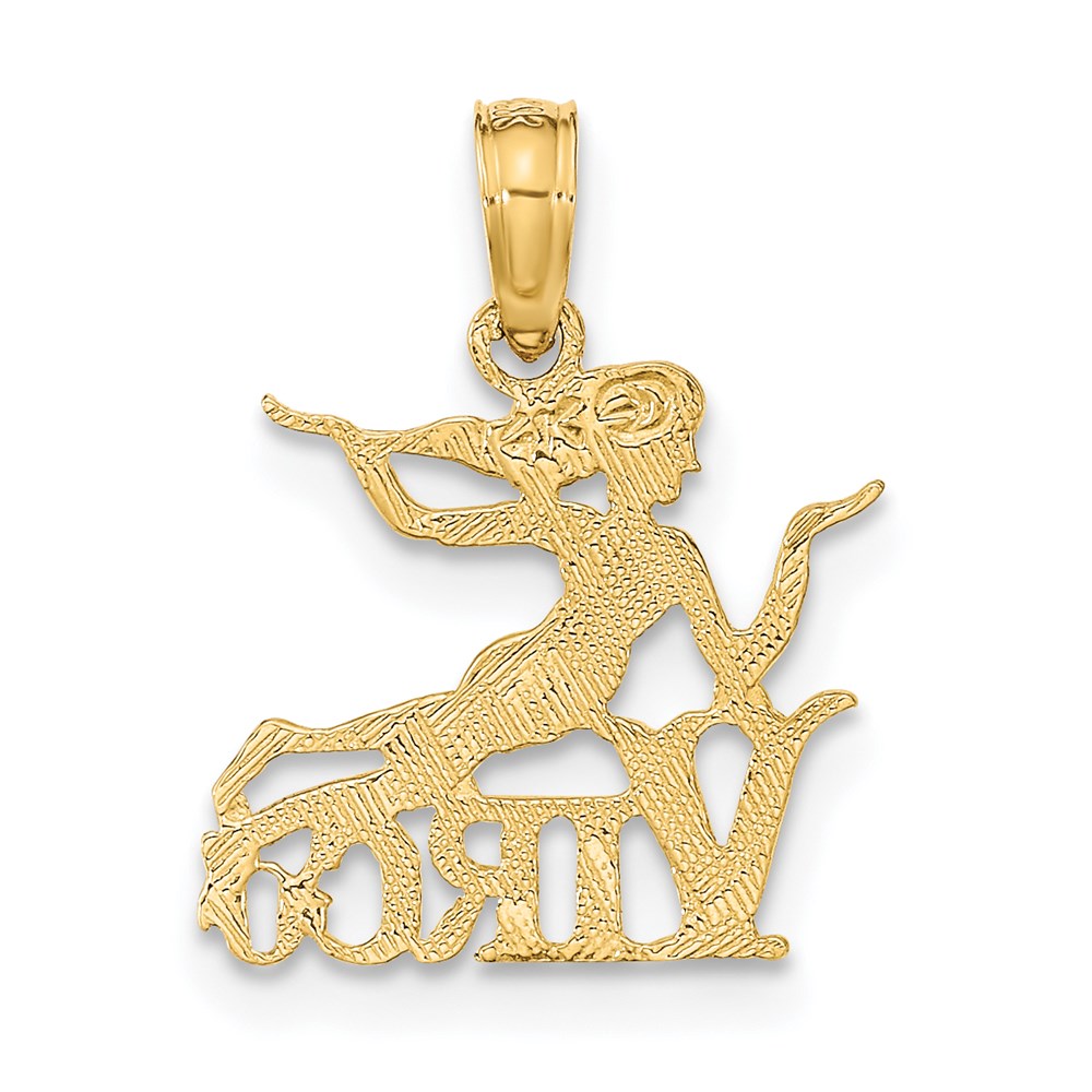14K VIRGO Zodiac Charm