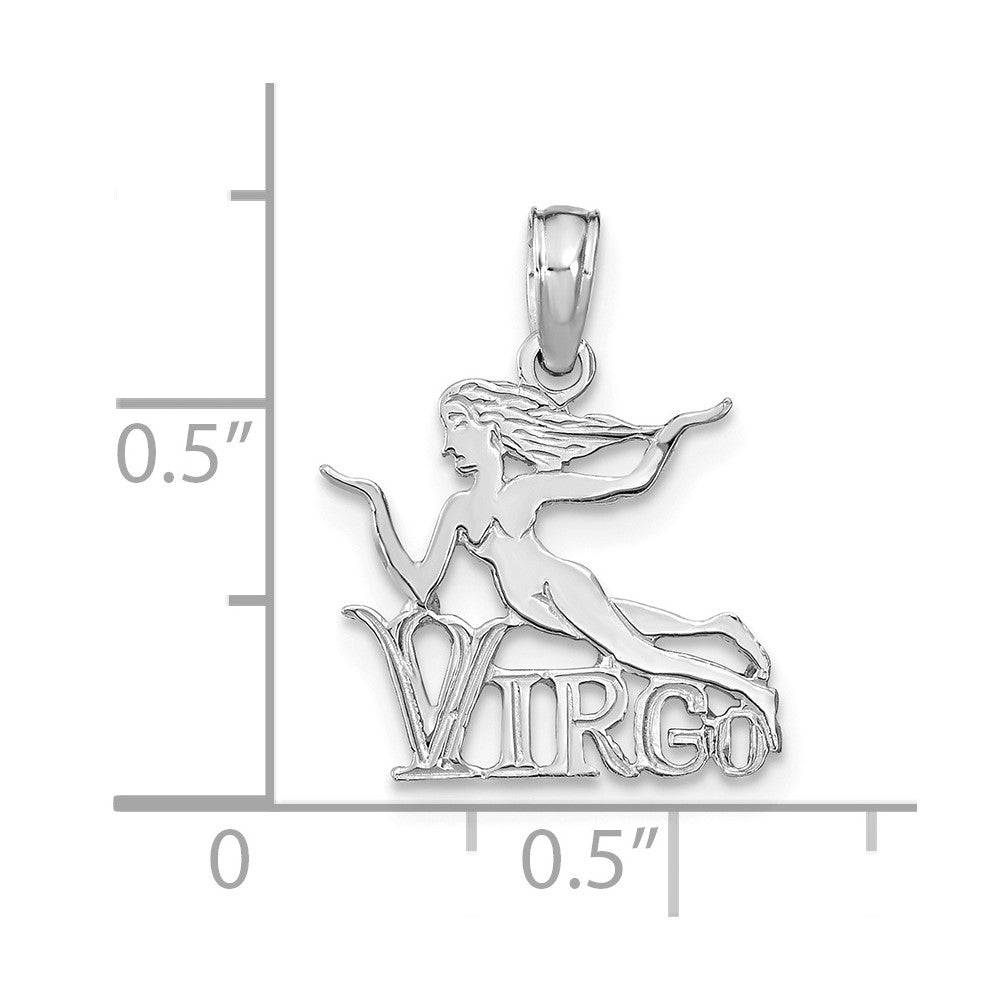 14k WG VIRGO Zodiac Charm