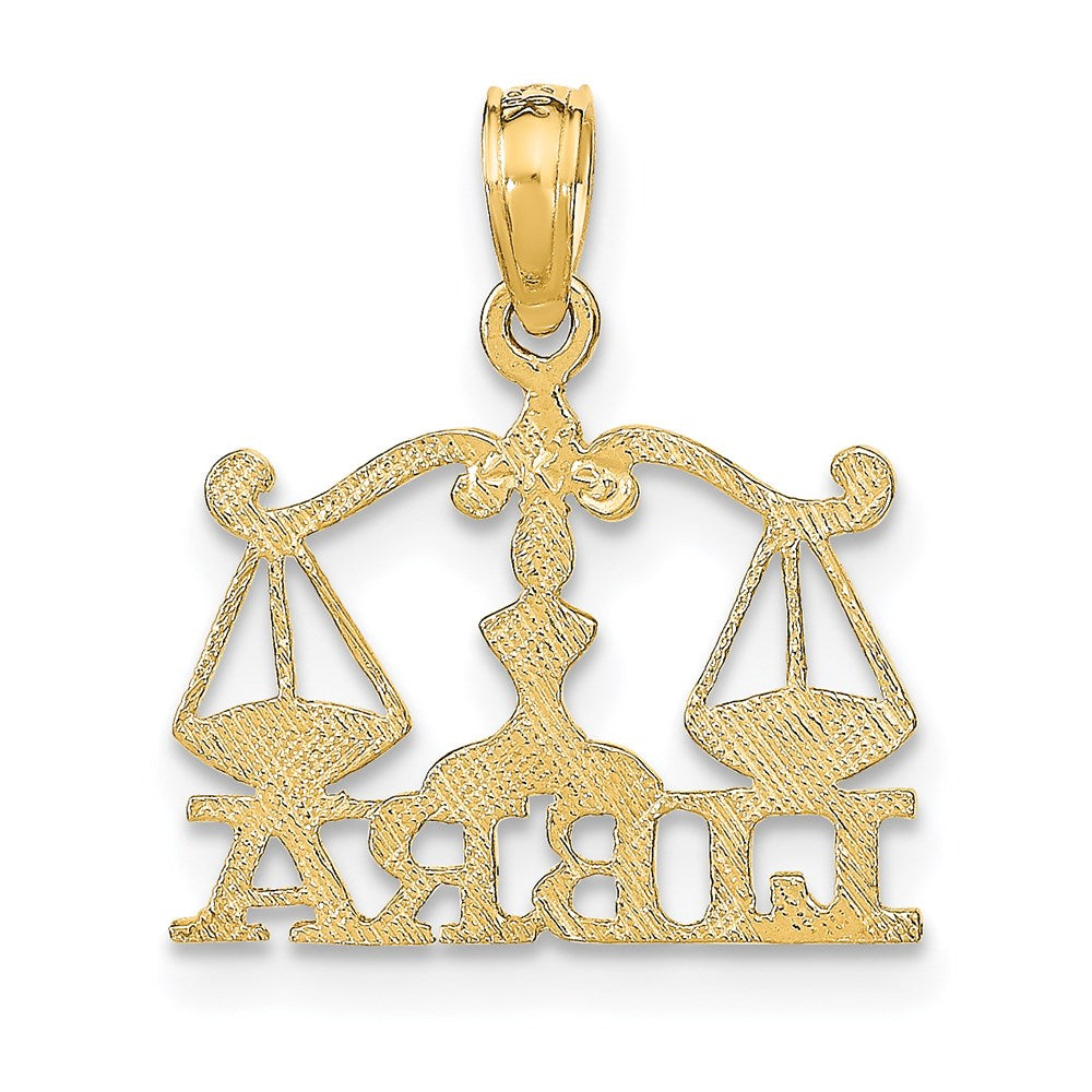 14K LIBRA Zodiac Charm