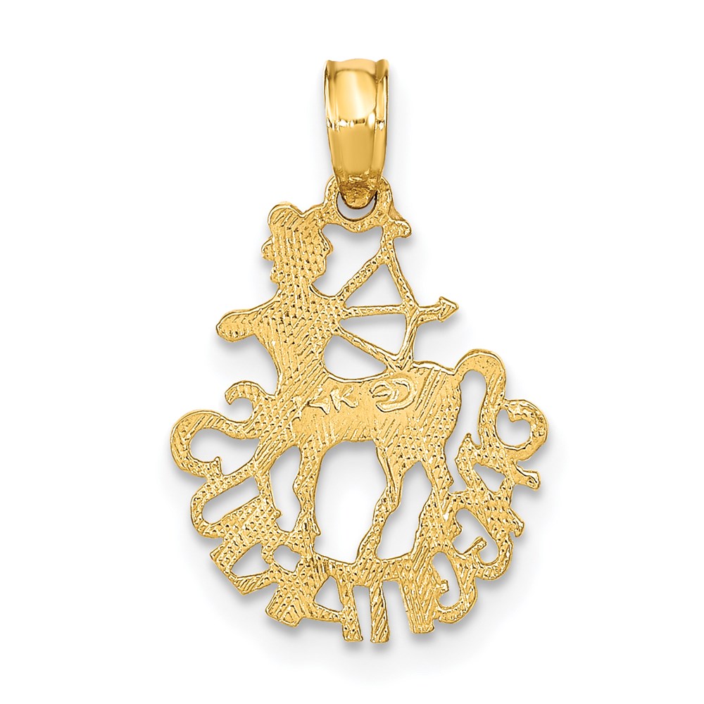 14K SAGITTARIUS Zodiac Charm