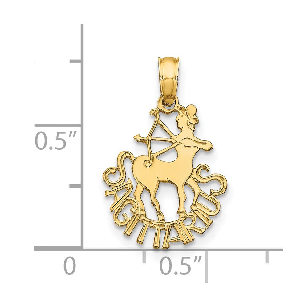 14K SAGITTARIUS Zodiac Charm