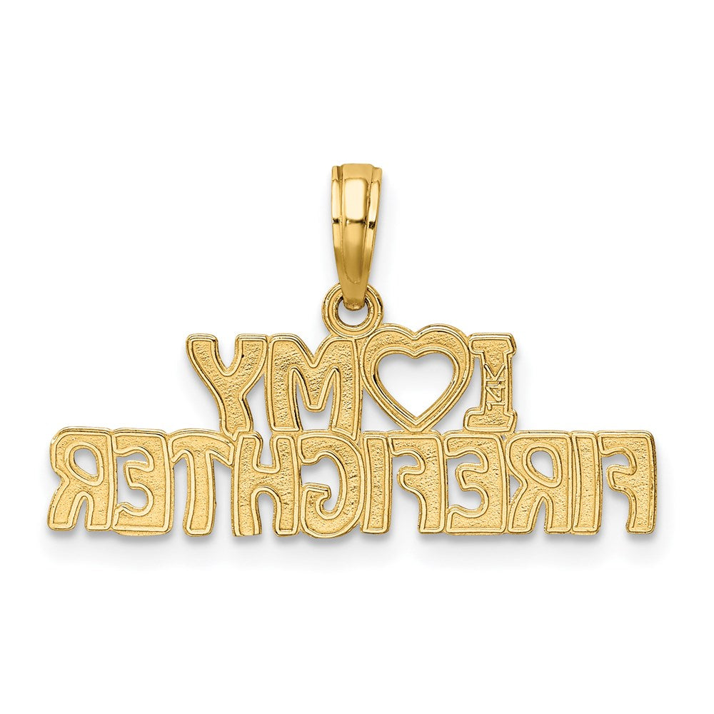 14k I LOVE MY FIREFIGHTER Charm
