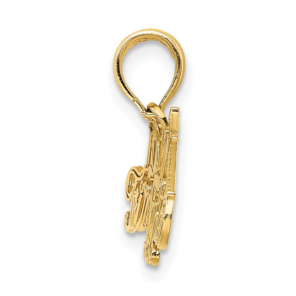 14k I LOVE MY FIREFIGHTER Charm