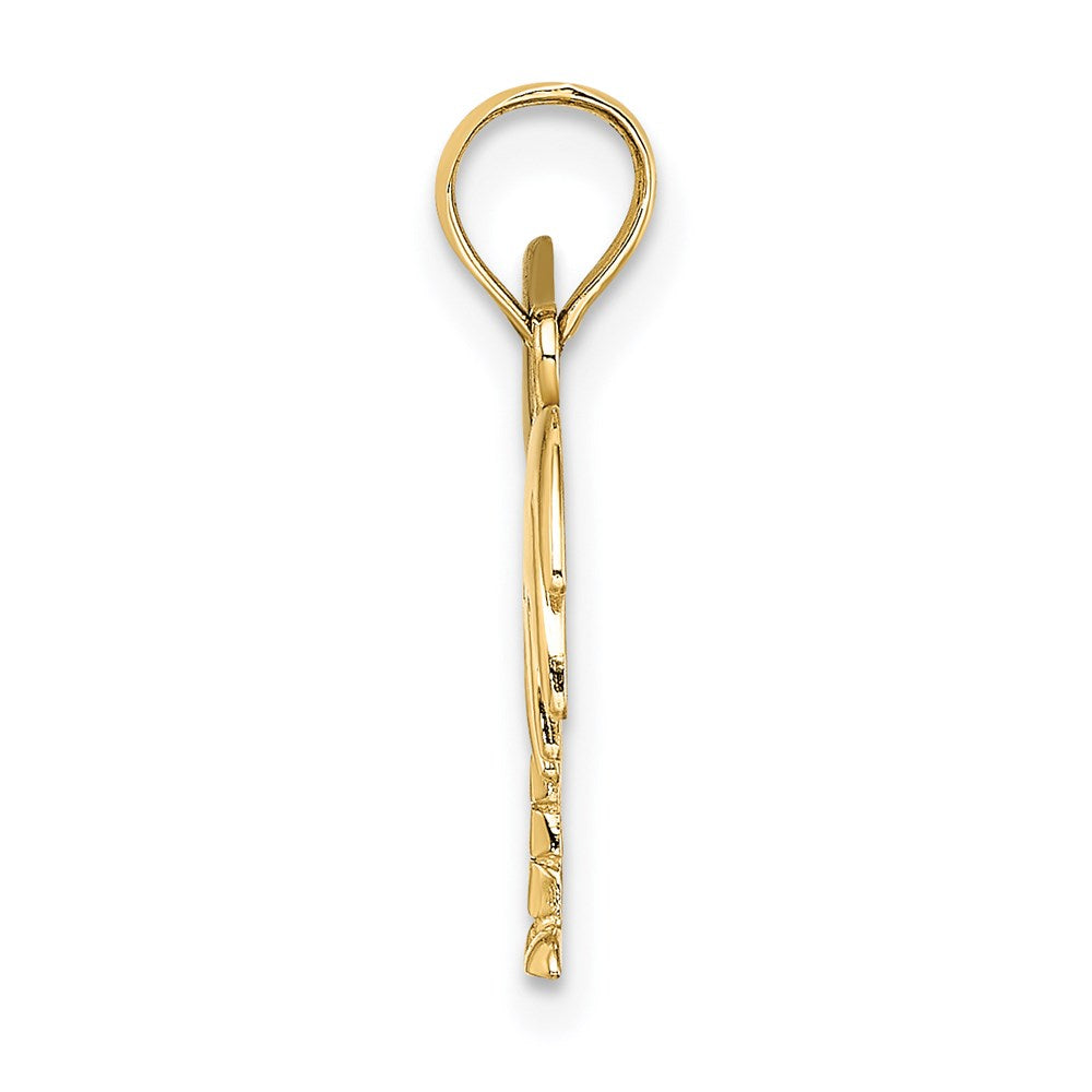 14K w/ Rhodium Charleston Palm Tree Charm