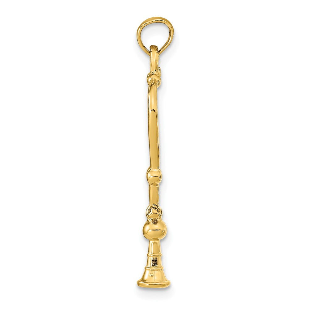 14k 3-D Stethoscope Pendant