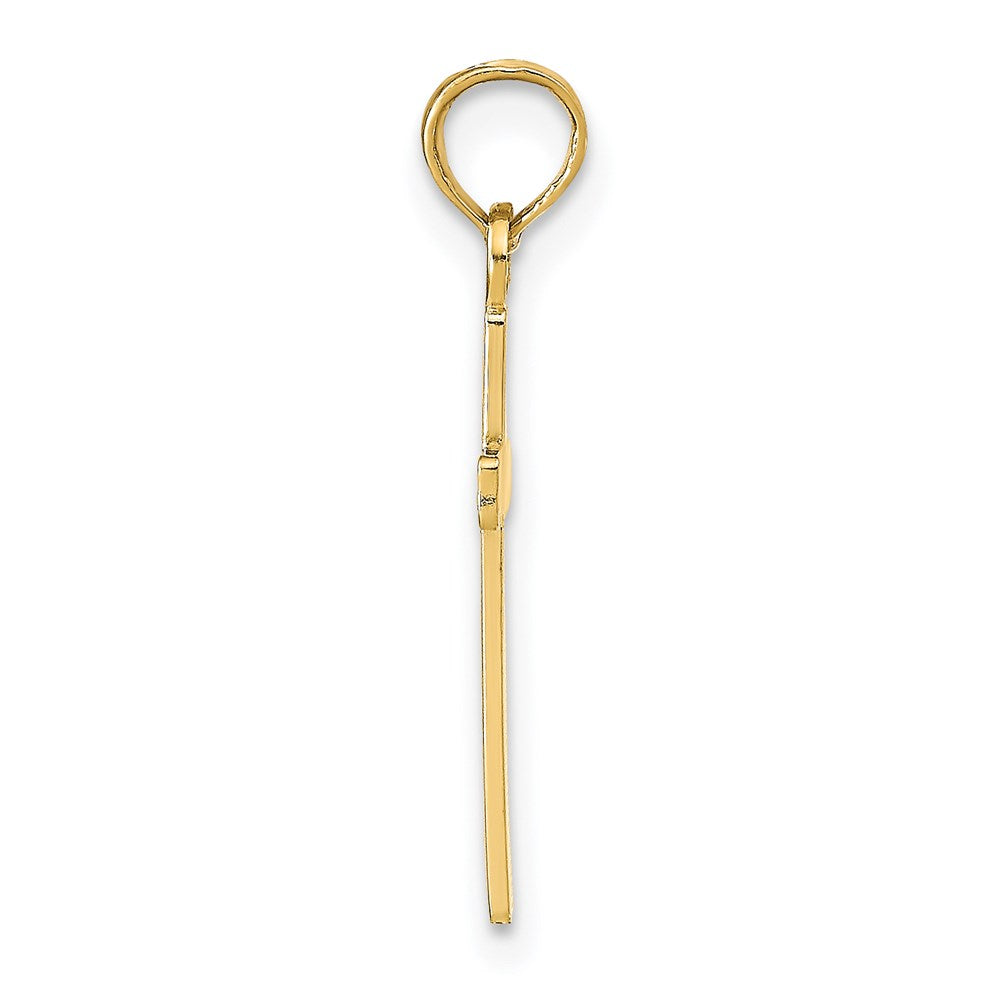 14k Polished Cross Pendant
