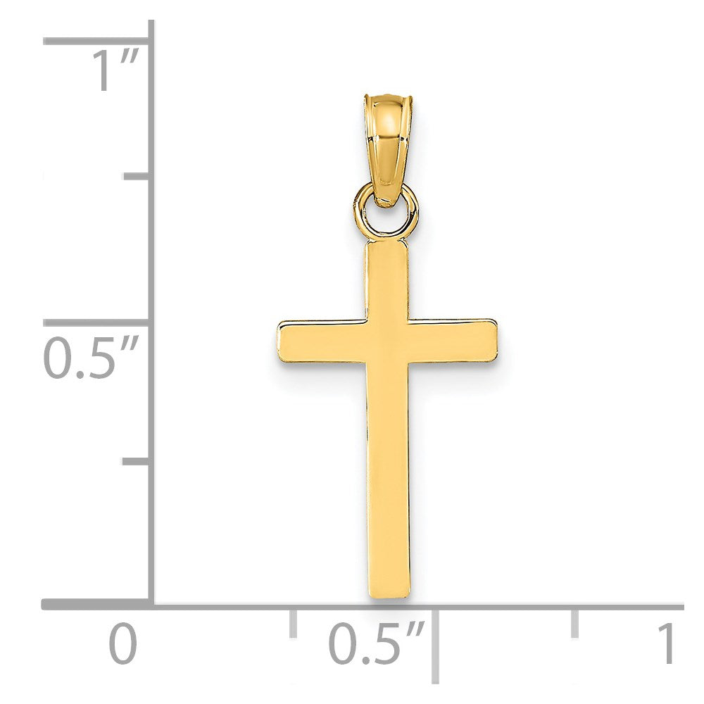 14k Polished Cross Pendant