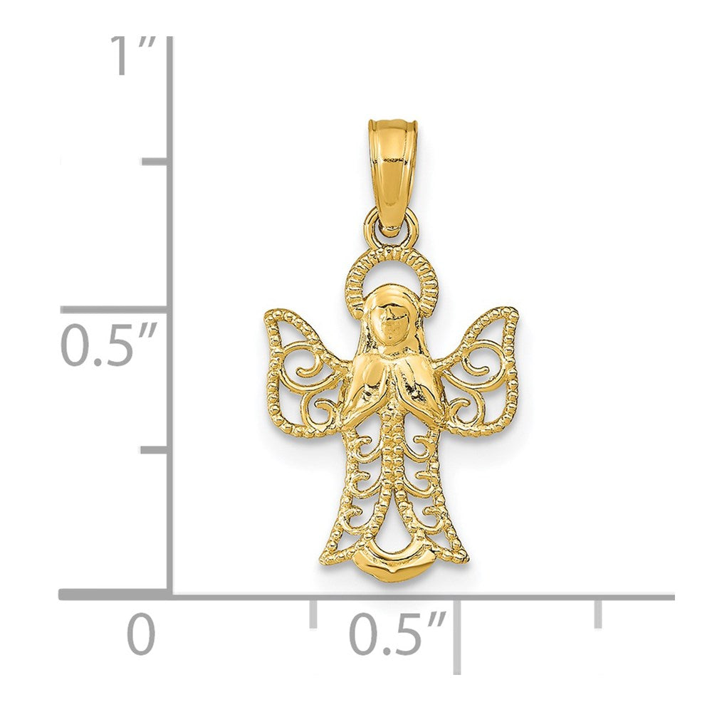 14k Angel Pendant