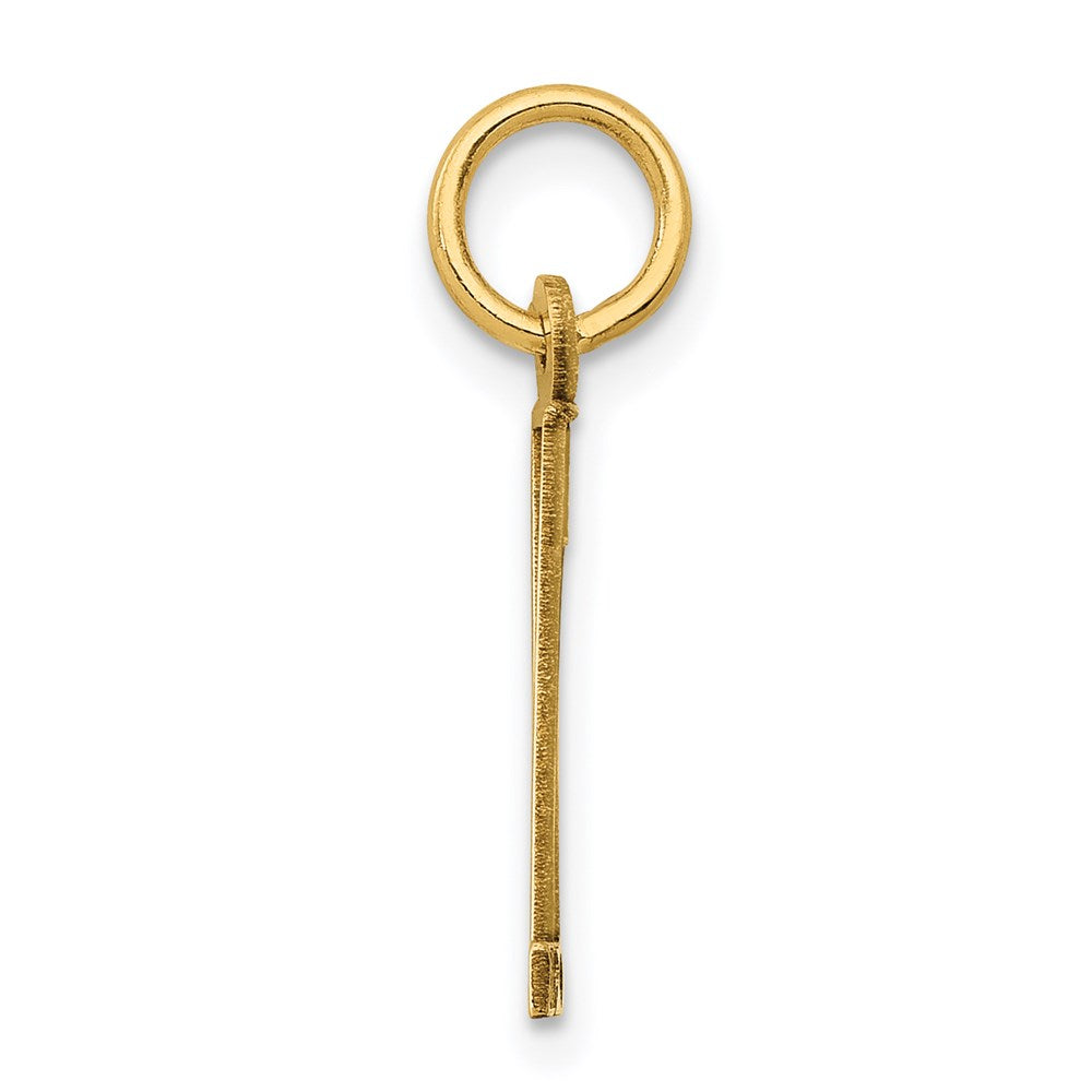 14k Small Elongated Number 11 Charm