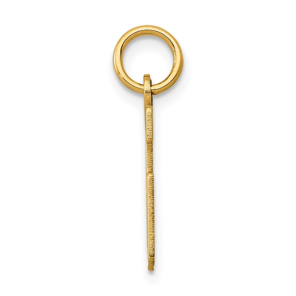 14k Small Elongated Number 26 Charm