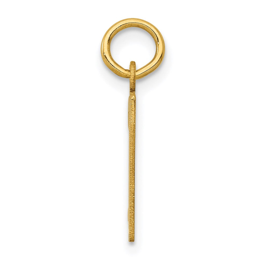 14k Small Elongated Number 37 Charm