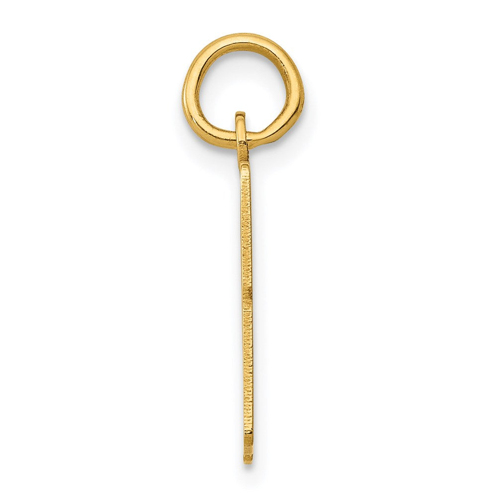14k Small Elongated Number 43 Charm