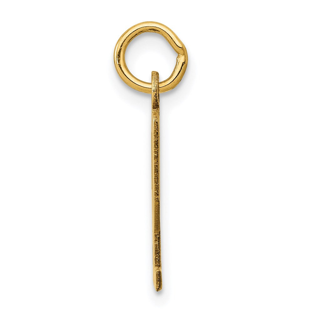 14k Small Elongated Number 92 Charm