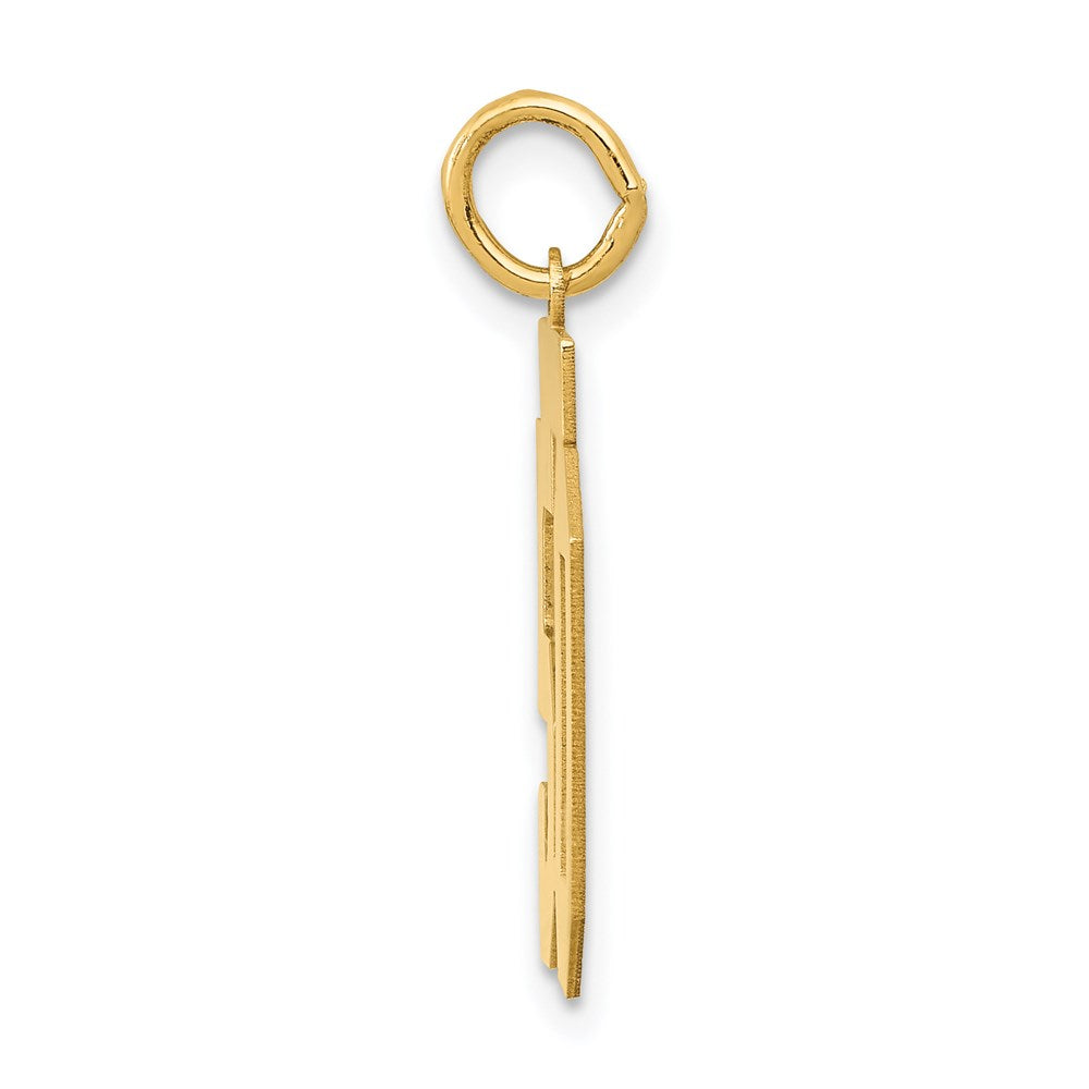 14k Medium Polished Number 50 Charm