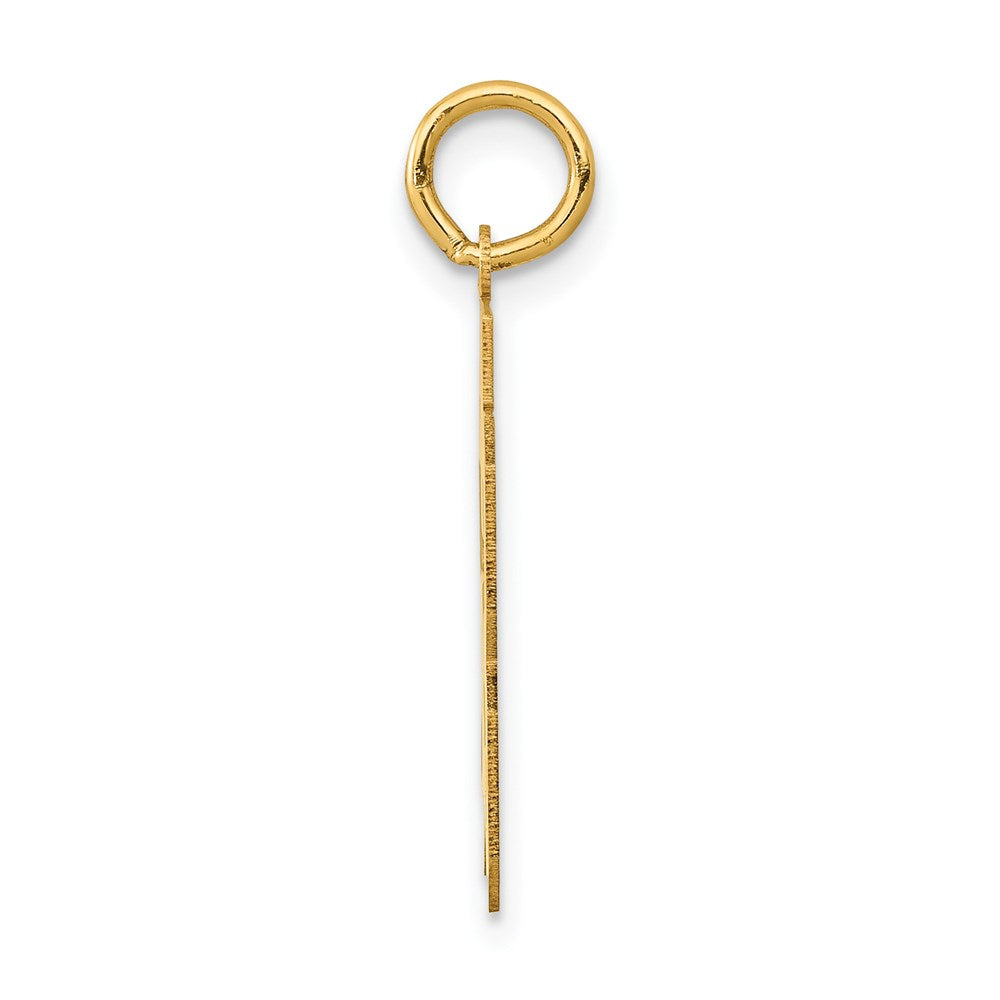 14k Medium Polished Number 53 Charm