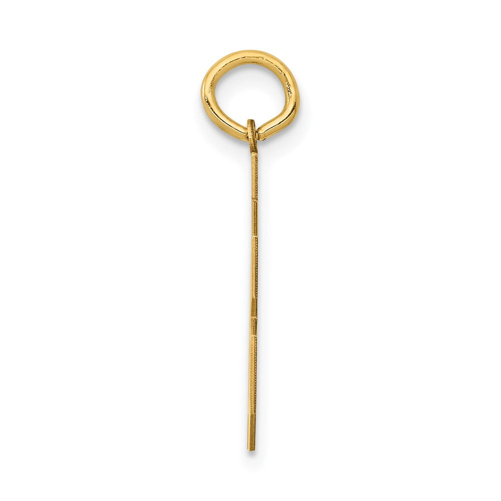 14k Medium Polished Number 78 Charm