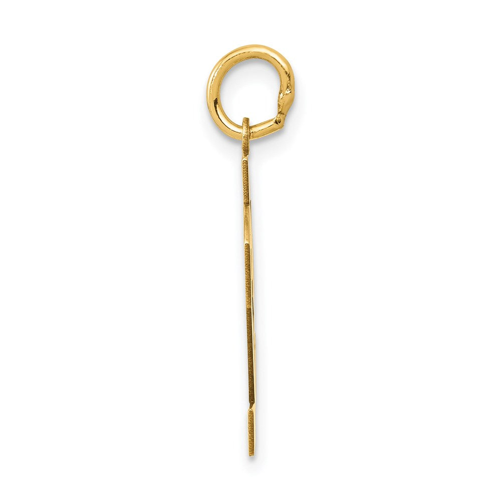 14k Medium Polished Number 82 Charm