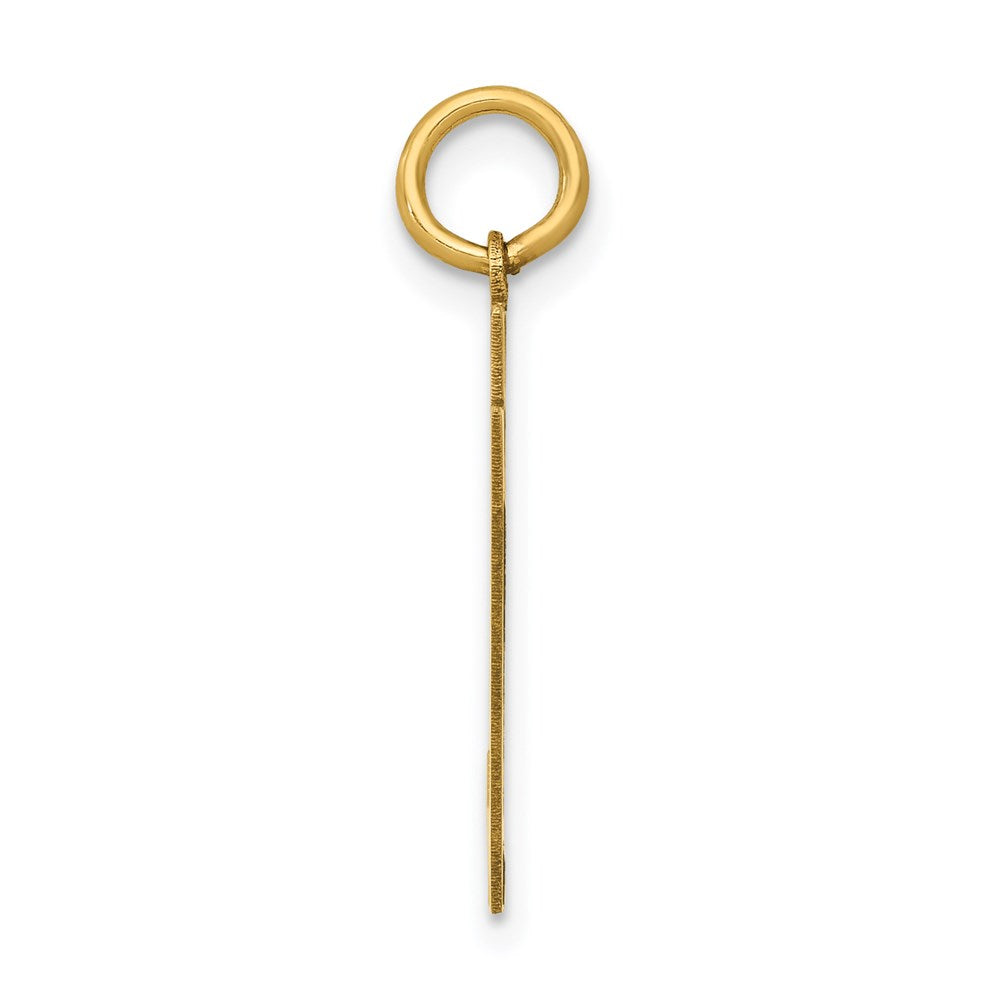14k Medium Polished Number 97 Charm