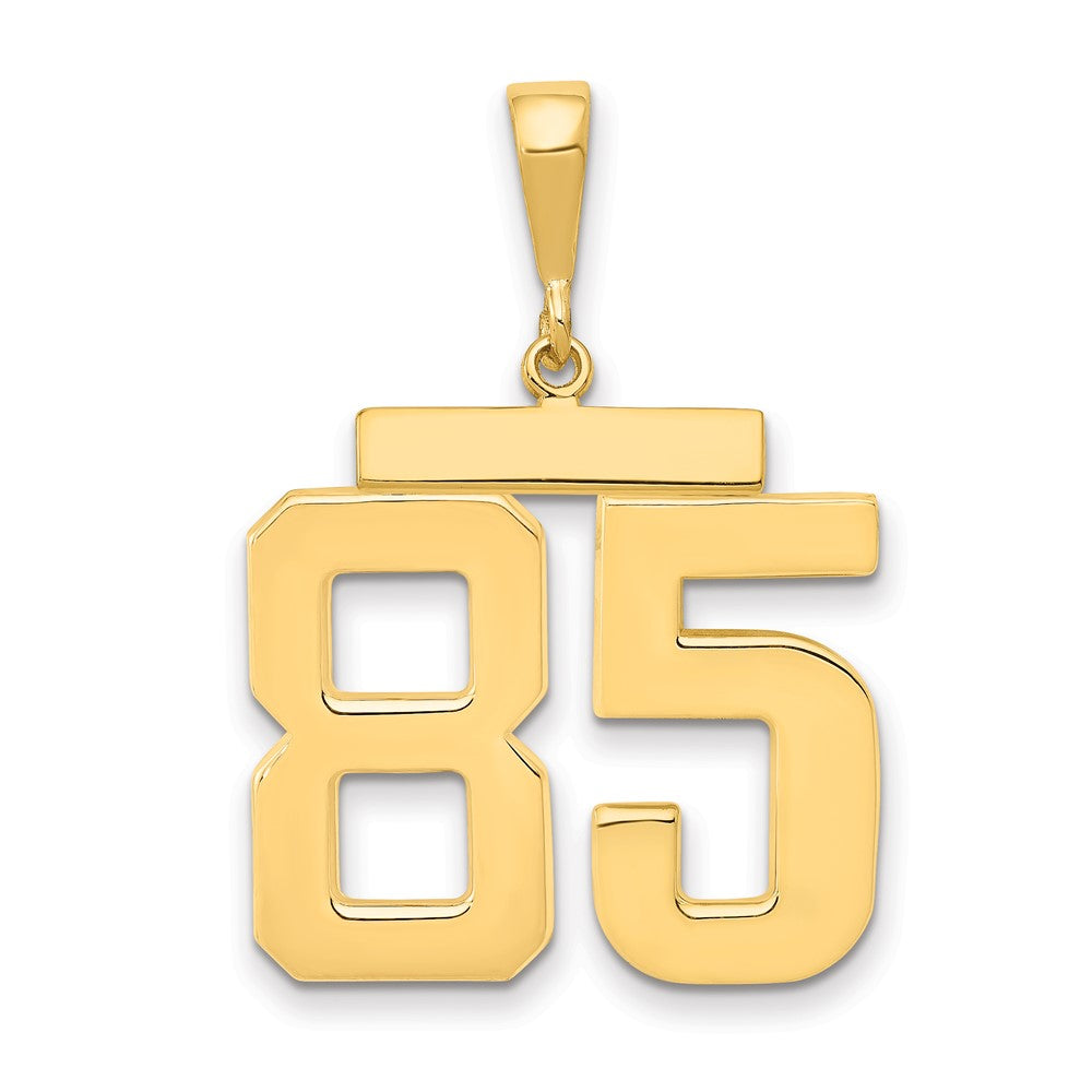 14k Large Polished Number 85 Charm