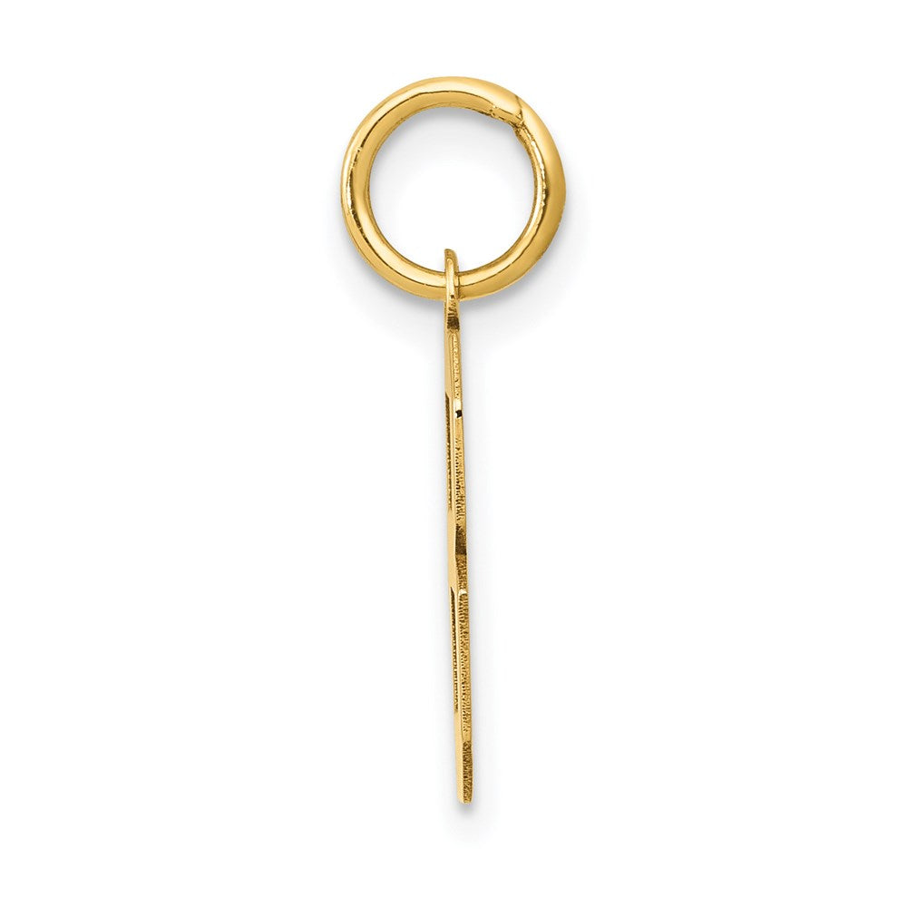 14k Small Polished Number 8 Charm