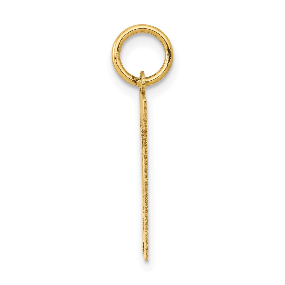 14k Small Polished Number 11 Charm