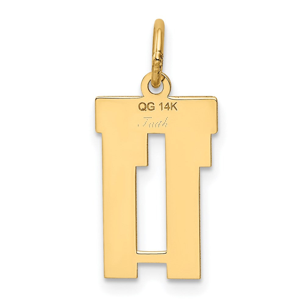 14k Small Polished Number 11 Charm