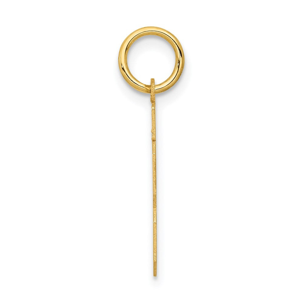 14k Small Polished Number 13 Charm