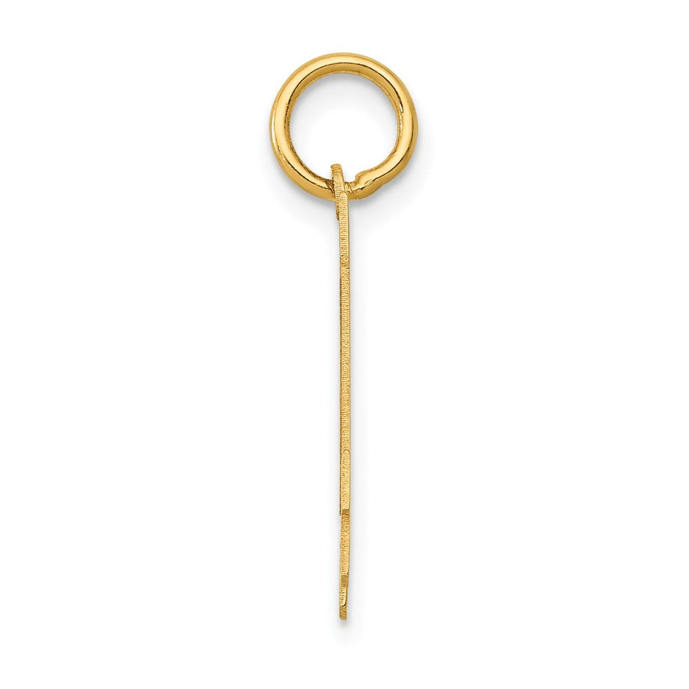 14k Small Polished Number 14 Charm