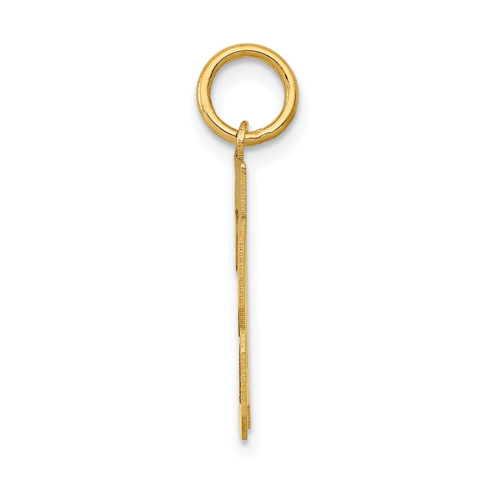 14k Small Polished Number 23 Charm