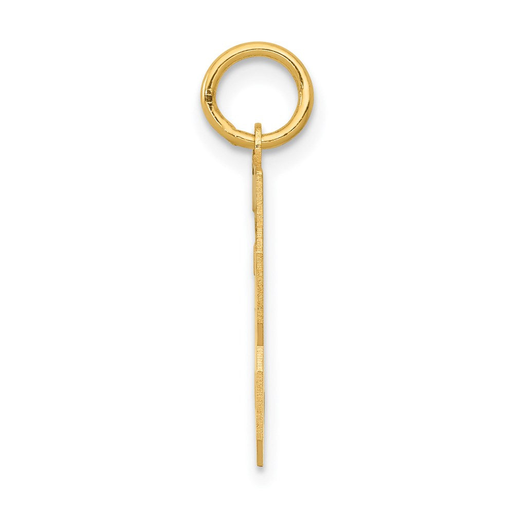 14k Small Polished Number 33 Charm