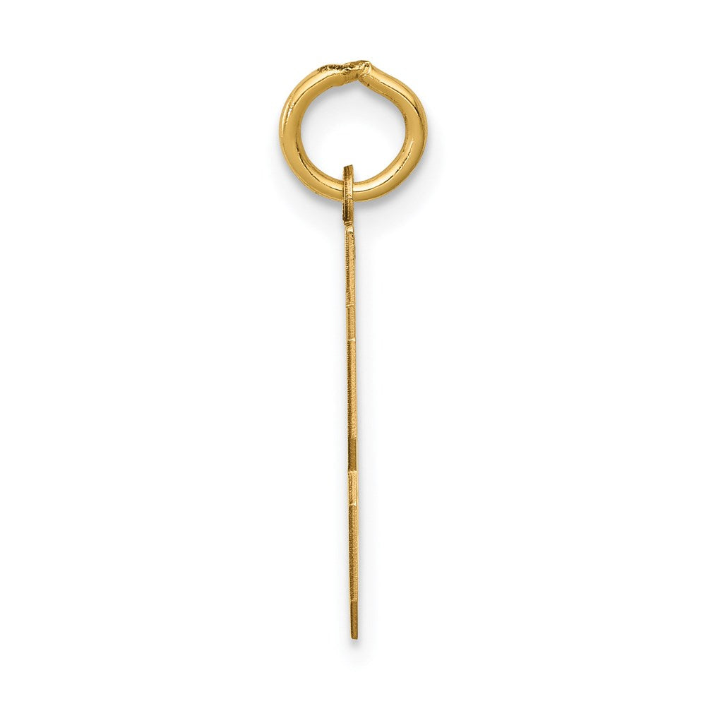 14k Small Polished Number 43 Charm