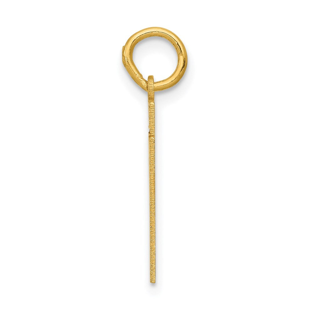 14k Small Polished Number 51 Charm