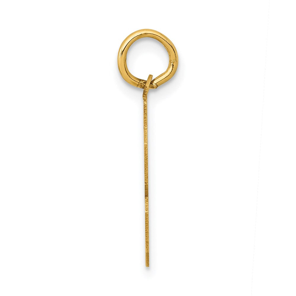 14k Small Polished Number 53 Charm