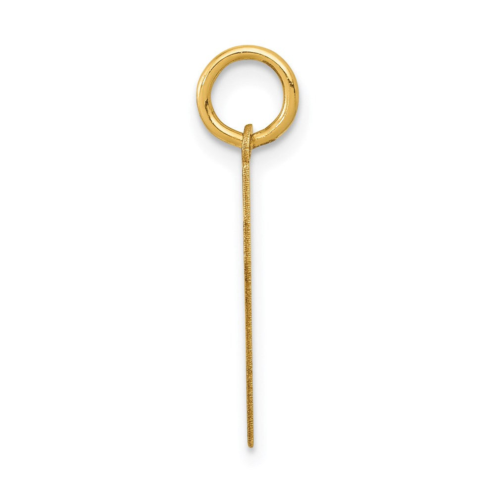 14k Small Polished Number 57 Charm