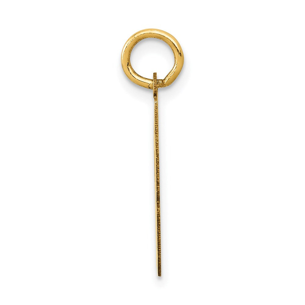 14k Small Polished Number 58 Charm