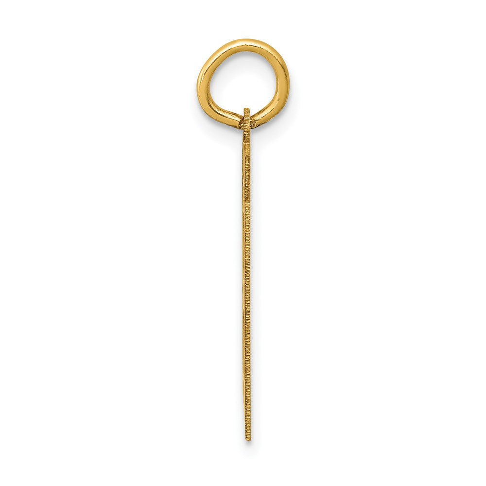 14k Medium Satin Number 81 Charm