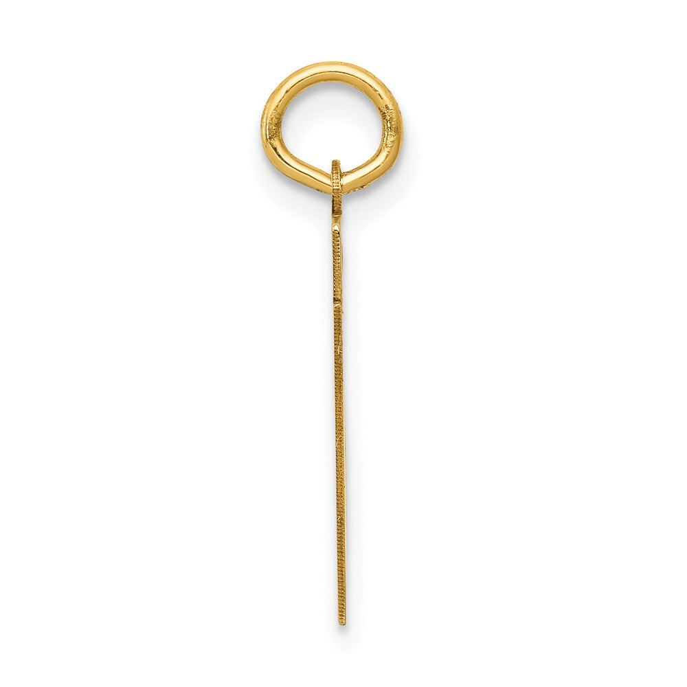 14k Small Satin Number 31 Charm