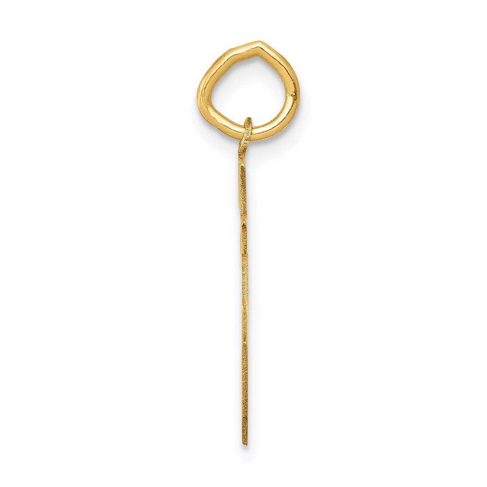 14k Small Satin Number 85 Charm