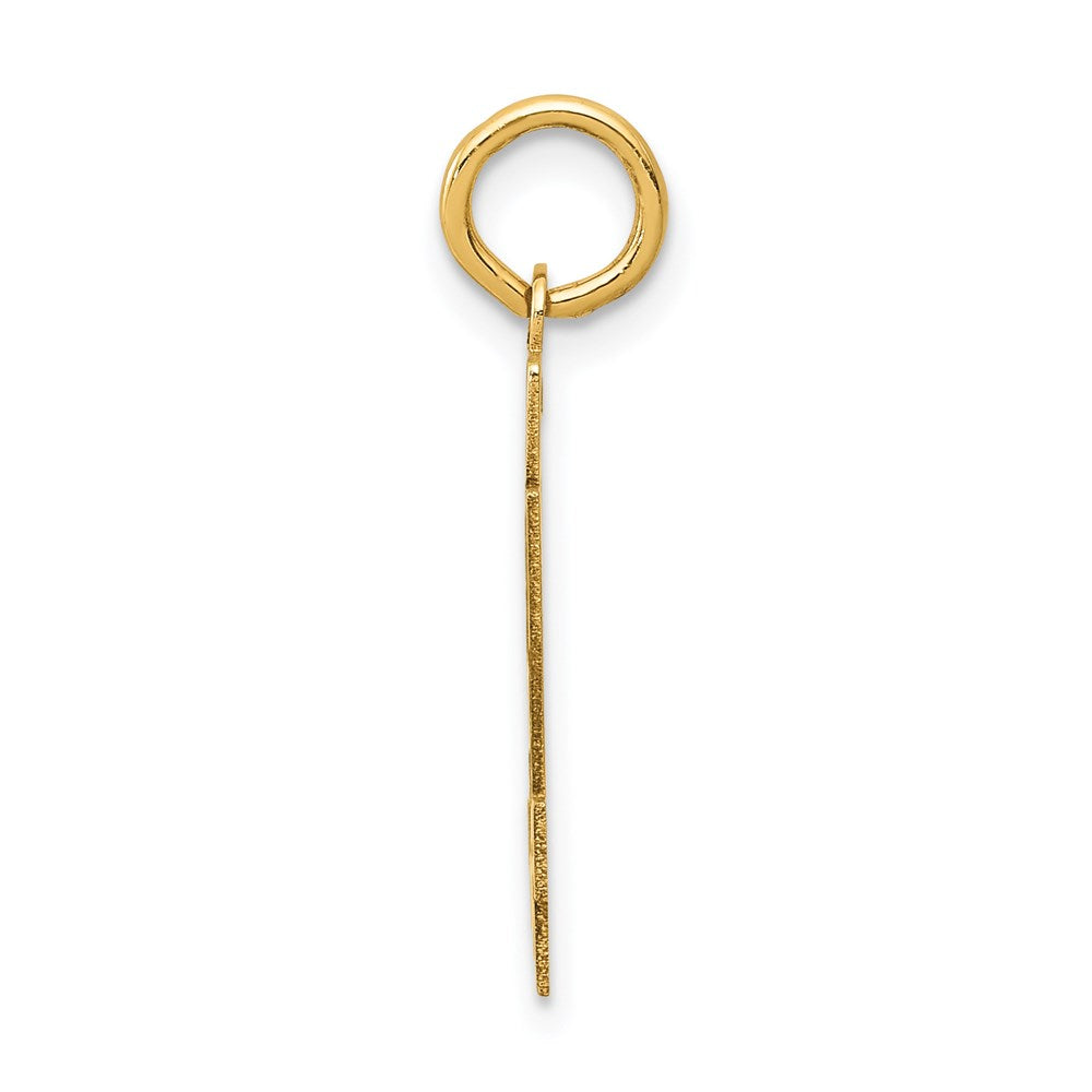 14k Small Satin Number 94 Charm